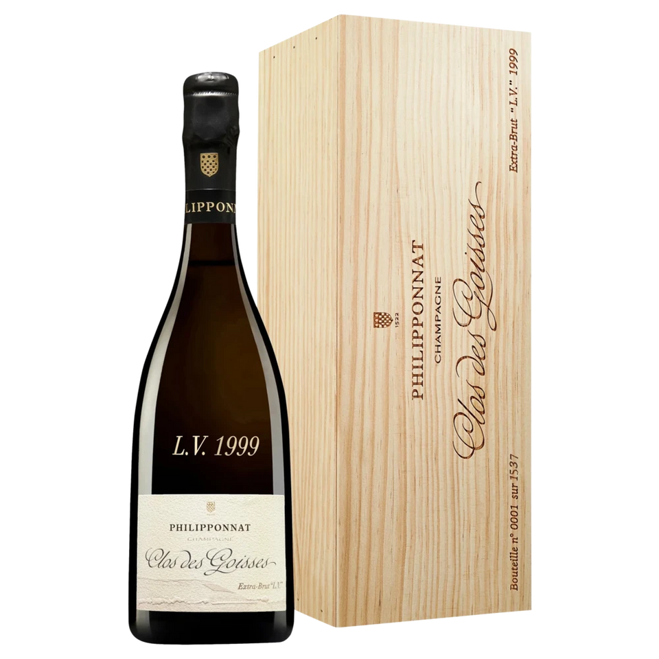 A bottle of 1999 Champagne Philipponnat Clos des Goisses L.V. (Disg. TBA) 750ml Sparkling Wine