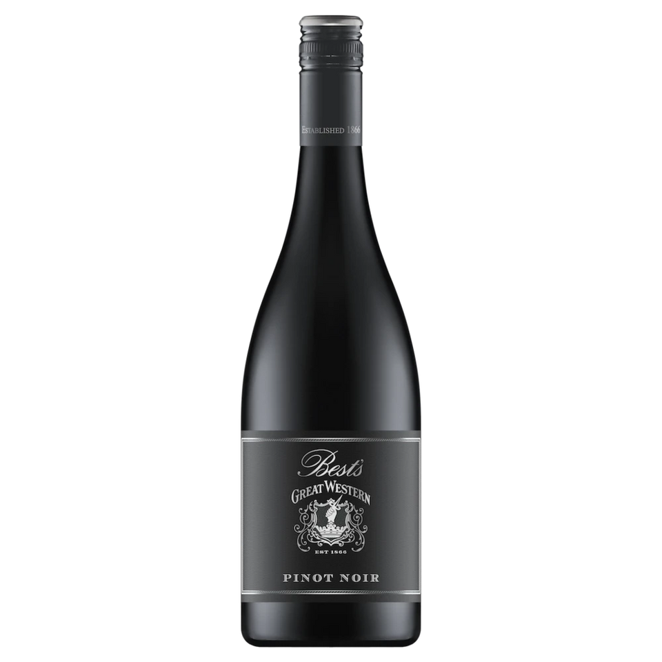 A bottle of 2024 Bests GS Pinot Noir Great Western 750ml Red Wine