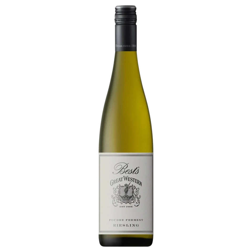 A bottle of 2024 Bests GS Foudre Riesling Great Western 750ml White Wine