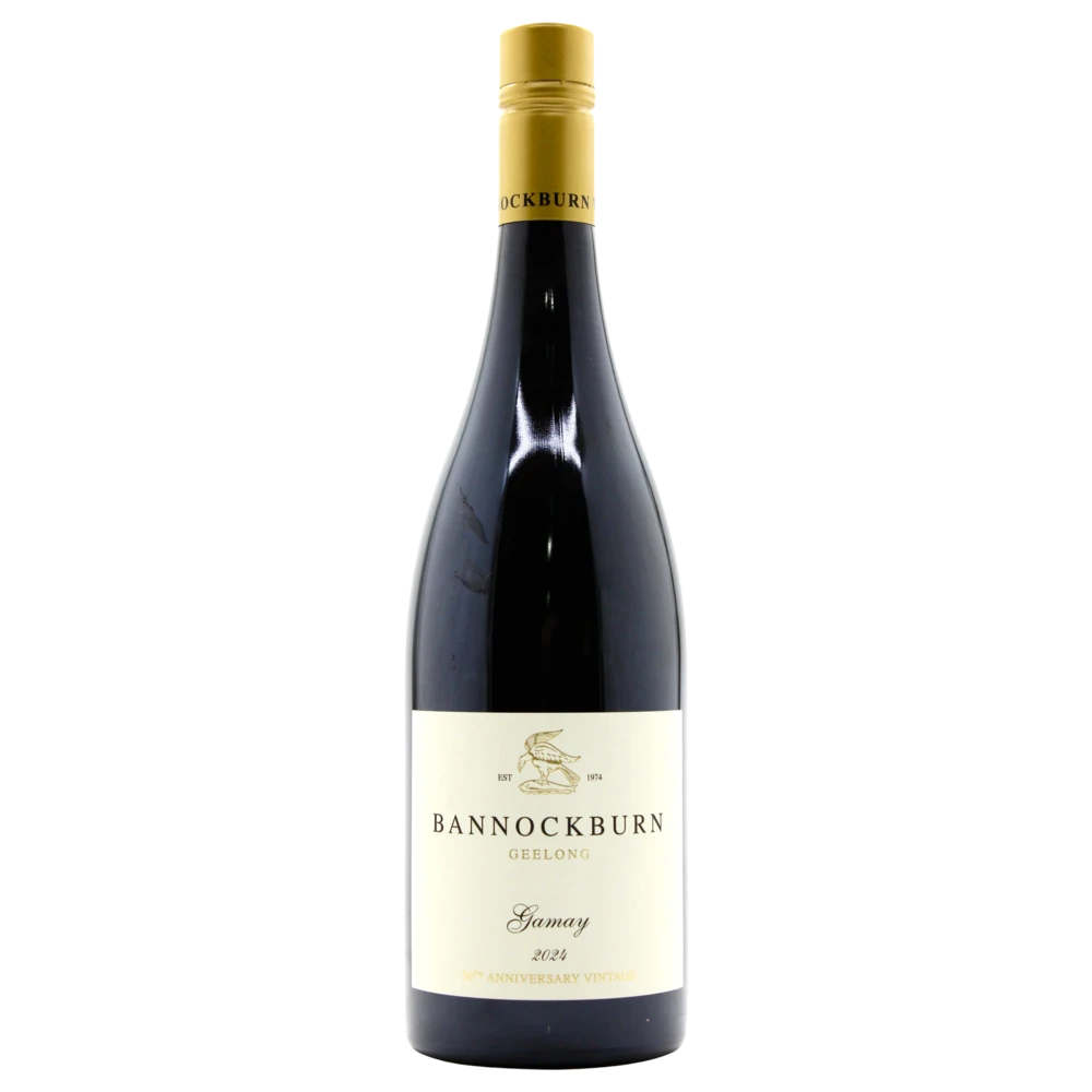 A bottle of 2024 Bannockburn Gamay 750ml Red Wine