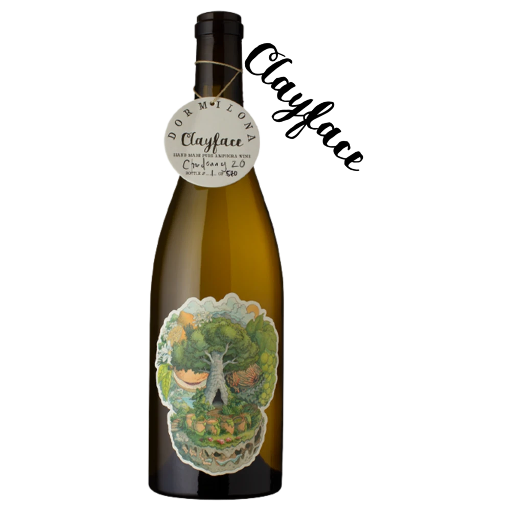 A bottle of 2024 Dormilona Clayface Chardonnay 750ml White Wine