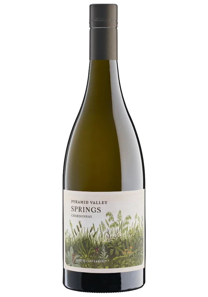 A bottle of 2022 Pyramid Valley Springs Chardonnay 750ml White Wine