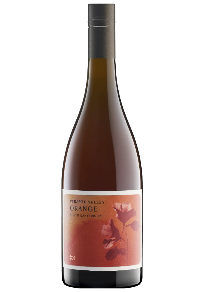 A bottle of 2023 Pyramid Valley North Canterbury Orange 750ml White Wine
