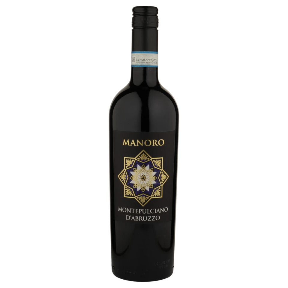 A bottle of 2019 San Marzano	Manoro Montepulciano d'Abruzzo 750ml Red Wine