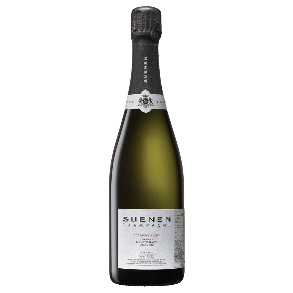 A bottle of 2017 Champagne Suenen Chouilly Blanc de Blancs Grand Cru Le Mont Aigu (Disg. TBA) 750ml Sparkling Wine