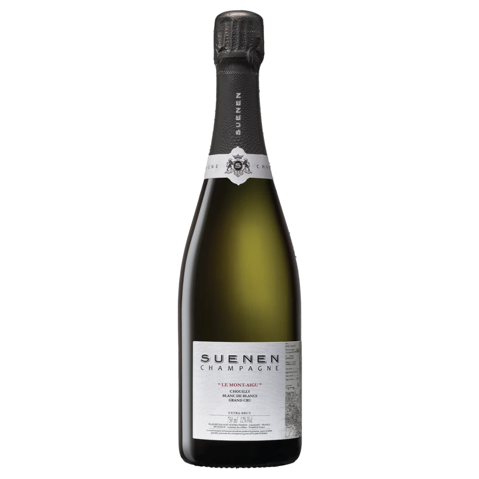 A bottle of 2017 Champagne Suenen Chouilly Blanc de Blancs Grand Cru Le Mont Aigu (Disg. TBA) 750ml Sparkling Wine