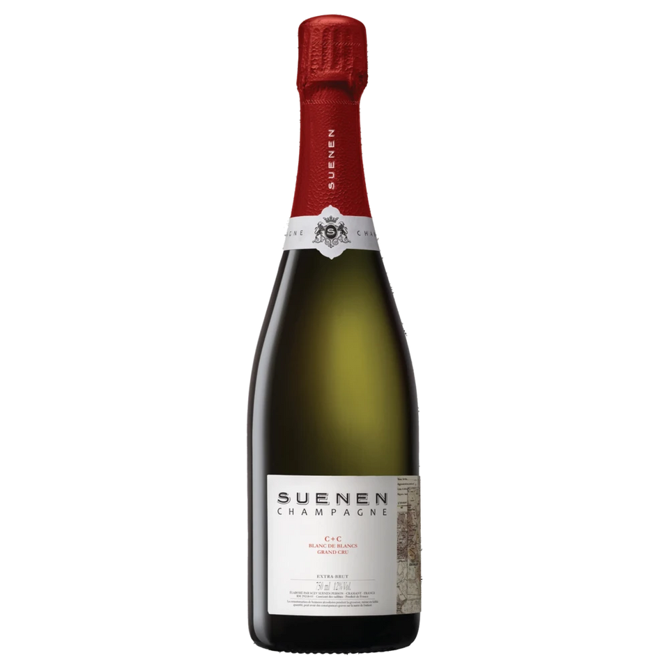 A bottle of NV Champagne Suenen C + C Blanc de Blancs Grand Cru (Base 20 Disg. TBA) 750ml Sparkling Wine
