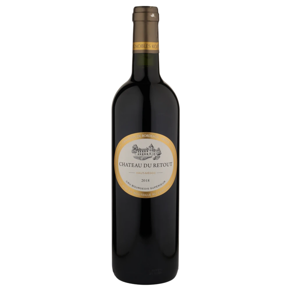 A bottle of 2018 Château Retout Cru Bourgeois Haut Médoc 750ml Red Wine