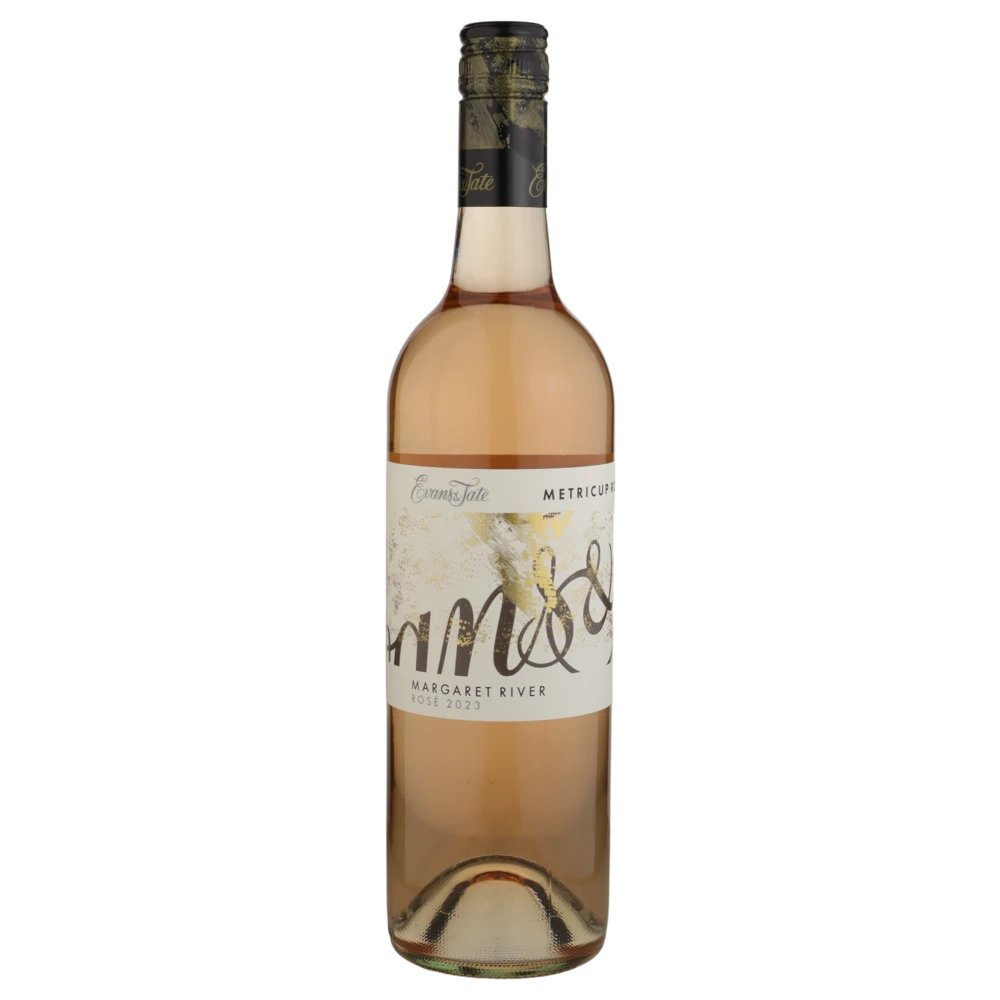 A bottle of 2023 Evans & Tate Metricup Road Rosé 750ml Rose Wine