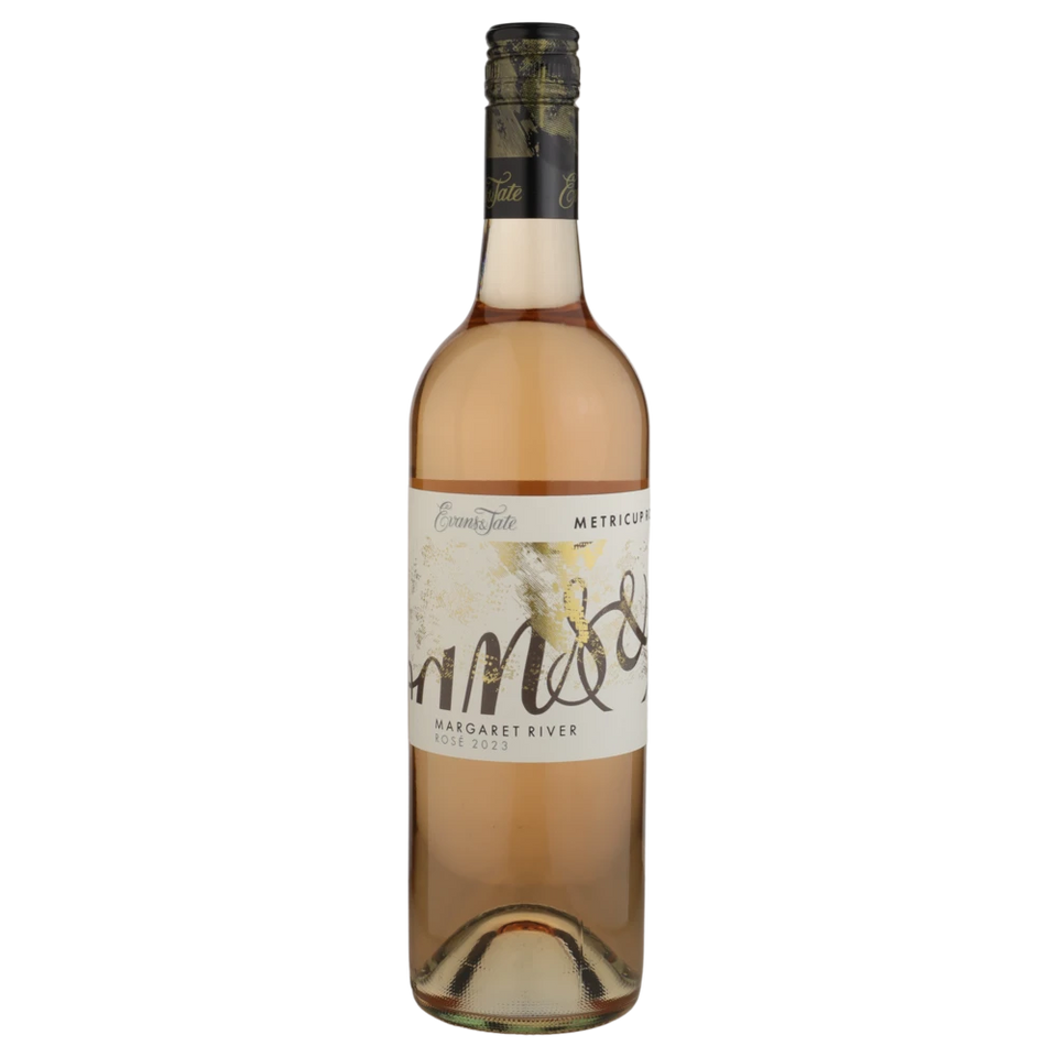 A bottle of 2023 Evans & Tate Metricup Road Rosé 750ml Rose Wine