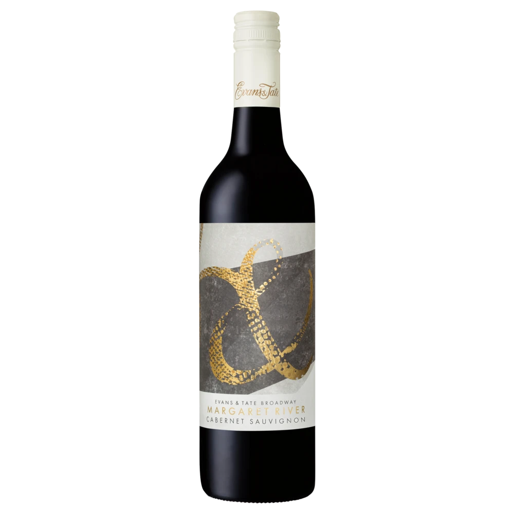 A bottle of Evans & Tate Broadway Cabernet 2018 750ml Red Wine