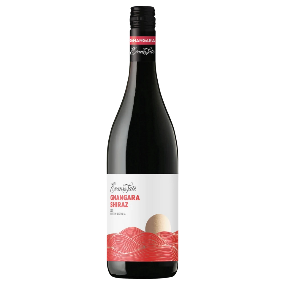 A bottle of 2020 Evans & Tate Gnangara Shiraz 750ml Red Wine