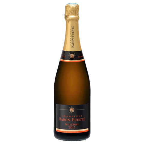 A bottle of 2015 Champagne Baron Fuente Millesime 750ml Sparkling Wine