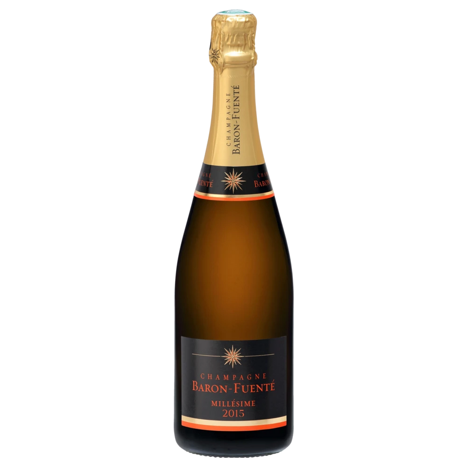 A bottle of 2015 Champagne Baron Fuente Millesime 750ml Sparkling Wine