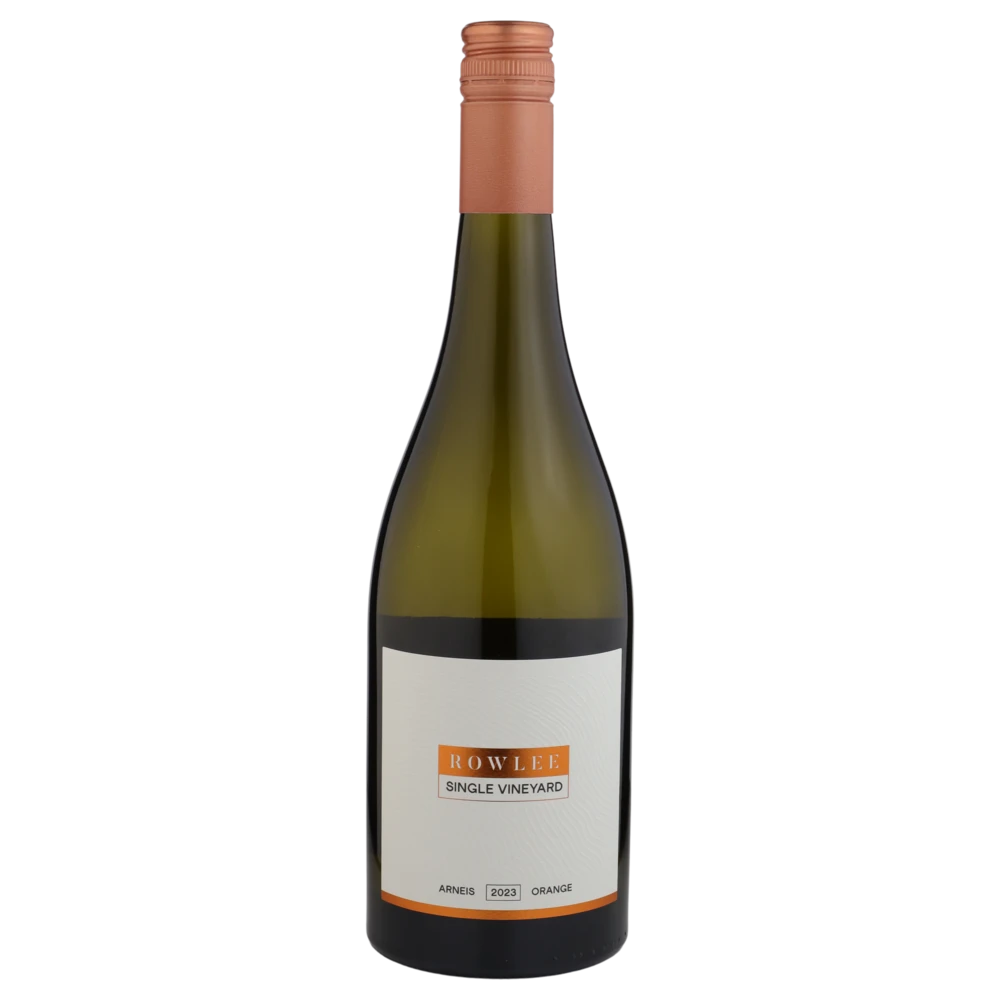 A bottle of 2023 Rowlee Single Vineyard Arneis 750ml White Wine