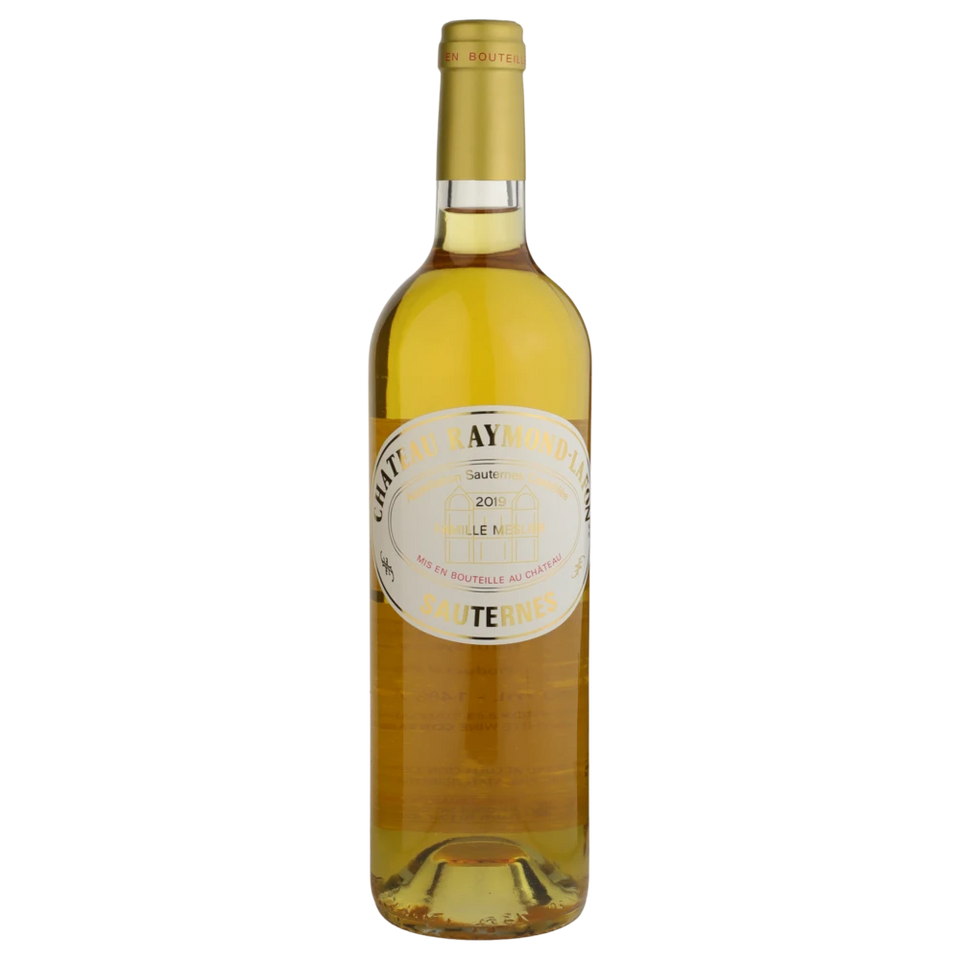 A bottle of 2019 Chateau Raymond Lafon Sauternes 750ml White Wine