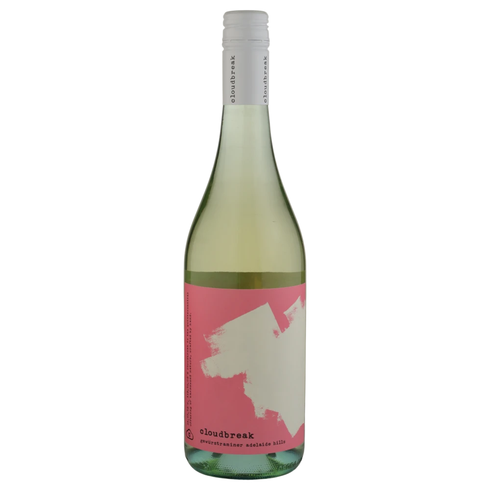 A bottle of 2024 Cloudbreak Nouveau Gewurztraminer 750ml White Wine