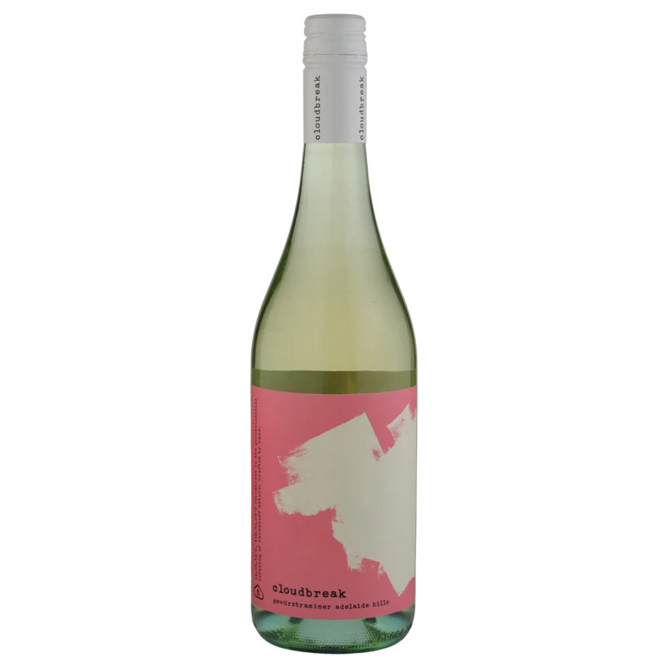A bottle of 2024 Cloudbreak Nouveau Gewurztraminer 750ml White Wine