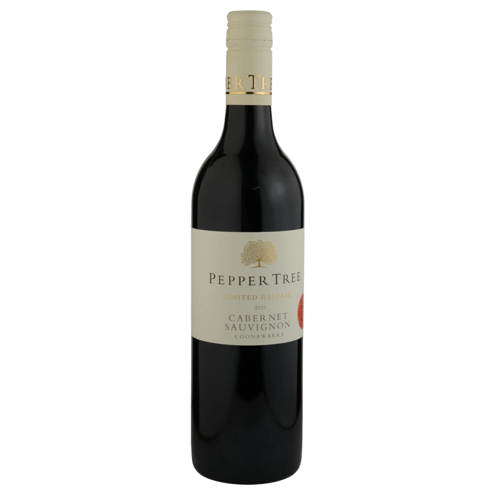 A bottle of 2021 Pepper Tree Limited Release Coonawarra Cabernet 750ml Red Wine