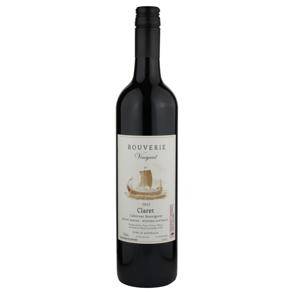 A bottle of Paul Nelson Bouverie Vineyard 'Claret' Cabernet Sauvignon 2023 750ml Red Wine