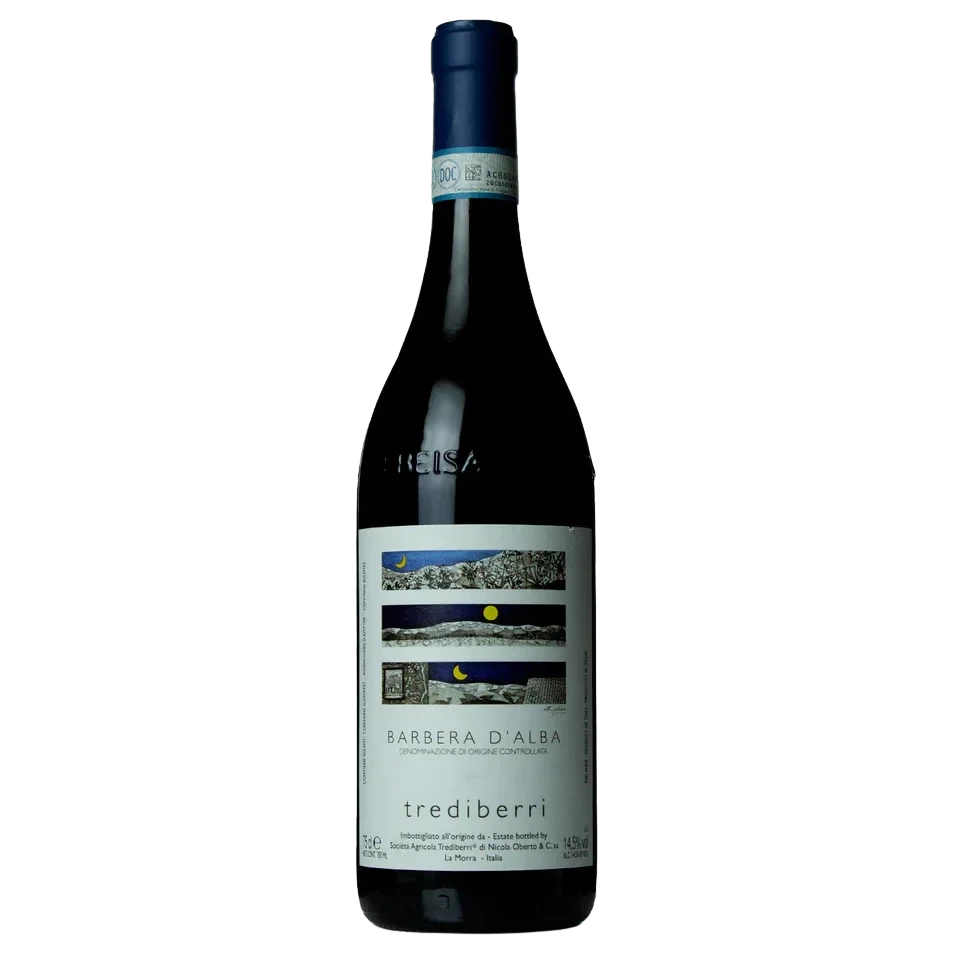 A bottle of 2024 Trediberri Barbera d'Alba Screwcap 750ml Red Wine