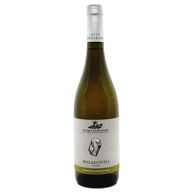 A bottle of 2024 Zafeirakis Microcosmos Malagousia 750ml White Wine