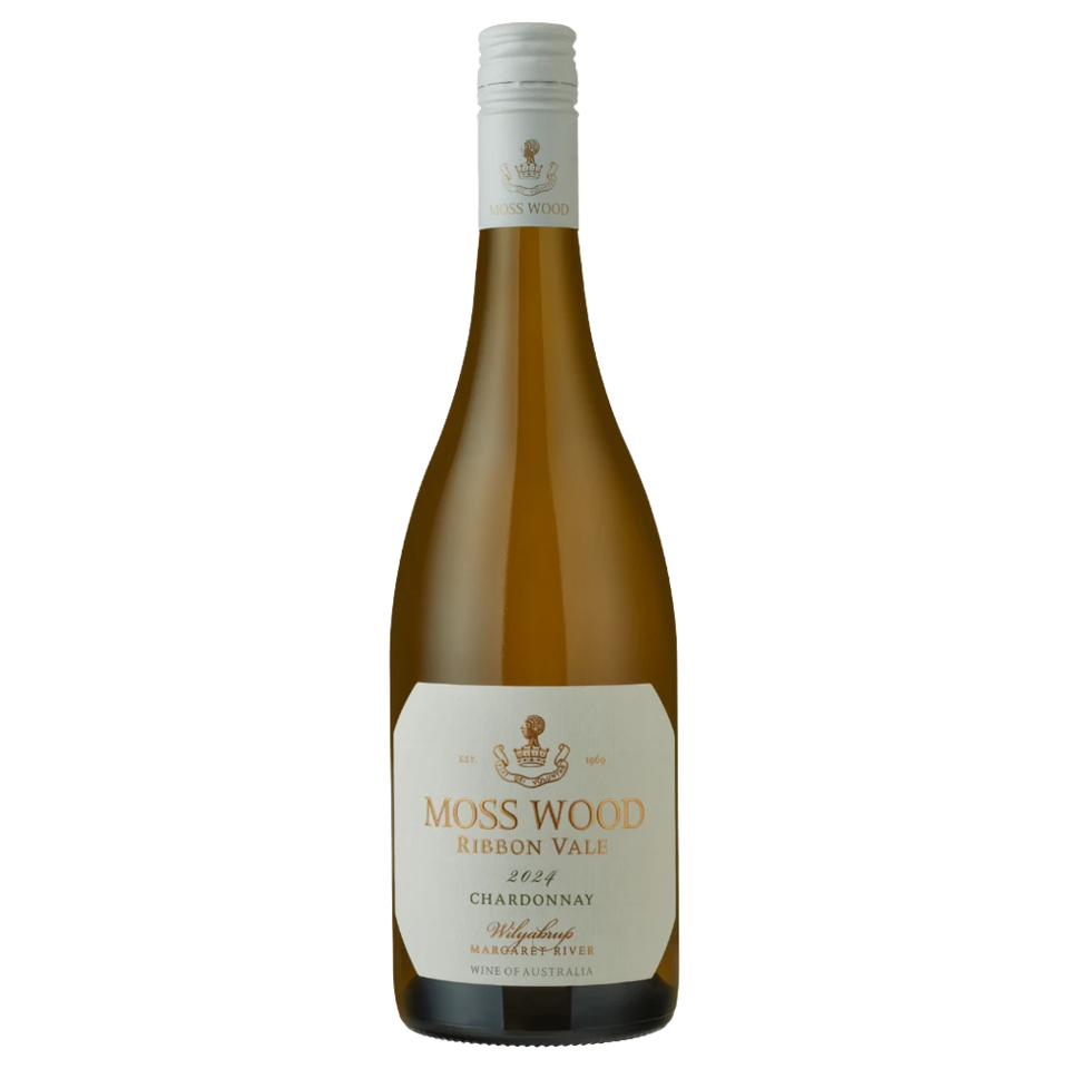 A bottle of 2024 Moss Wood Ribbon Vale Chardonnay 750ml White Wine