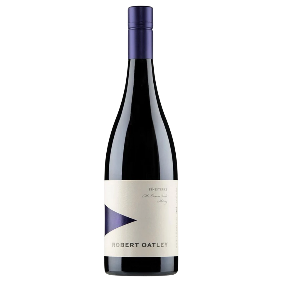 A bottle of Robert Oatley Finisterre MV Shiraz McLaren Vale Cleanskin 2021 750ml Red Wine