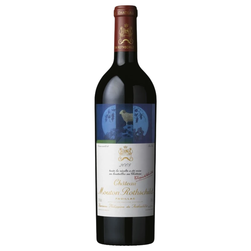 A bottle of Chateau Mouton Rothschild 2008 3000ml Red Wine