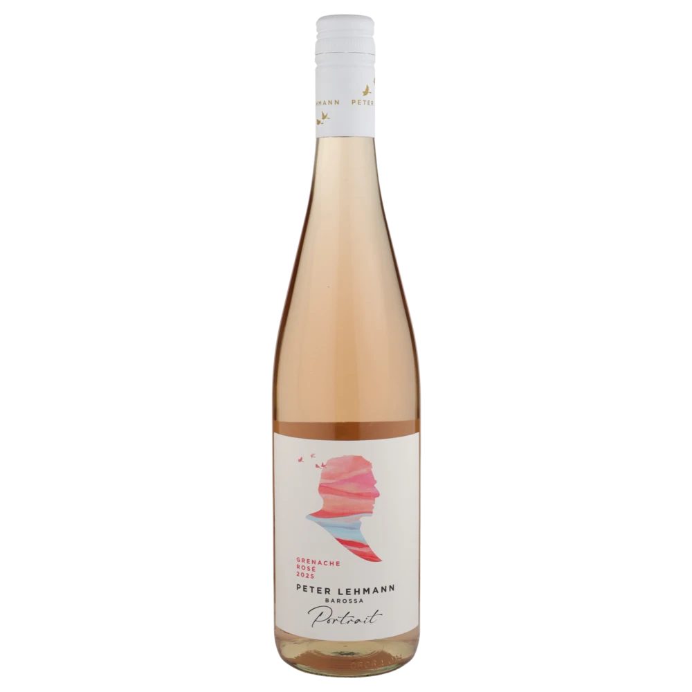 A bottle of 2025 Peter Lehmann Portraits Grenache Rose 750ml Rose Wine