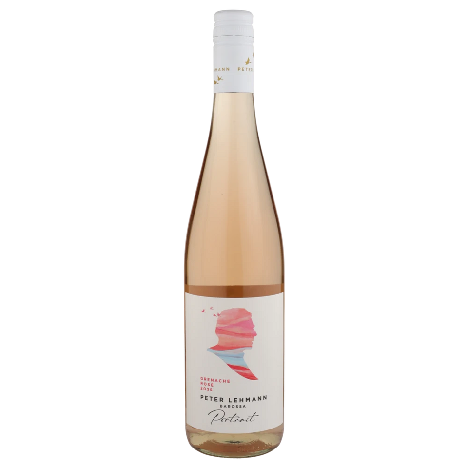 A bottle of 2025 Peter Lehmann Portraits Grenache Rose 750ml Rose Wine