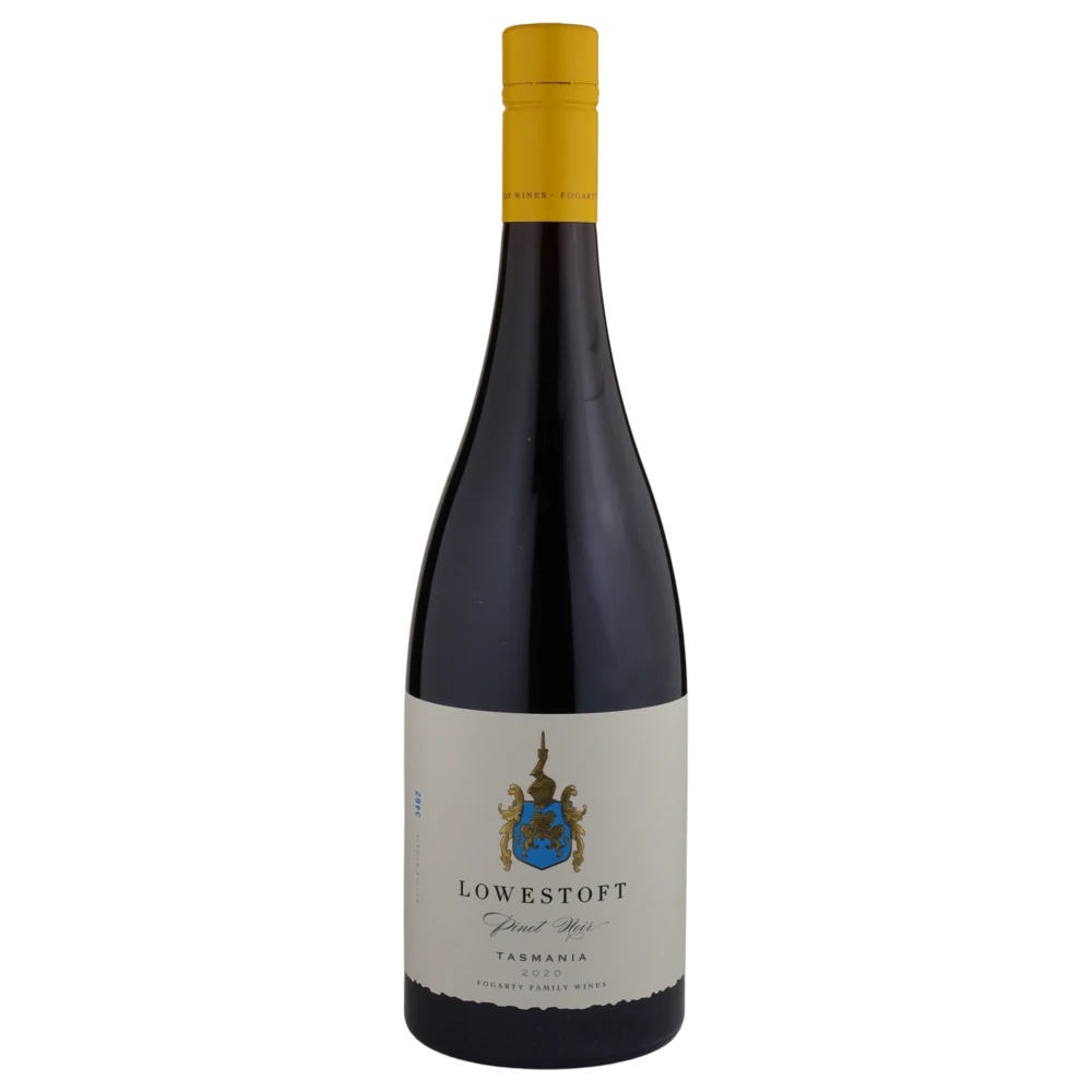 A bottle of 2020 Lowestoft Estate Pinot Noir 750ml Red Wine