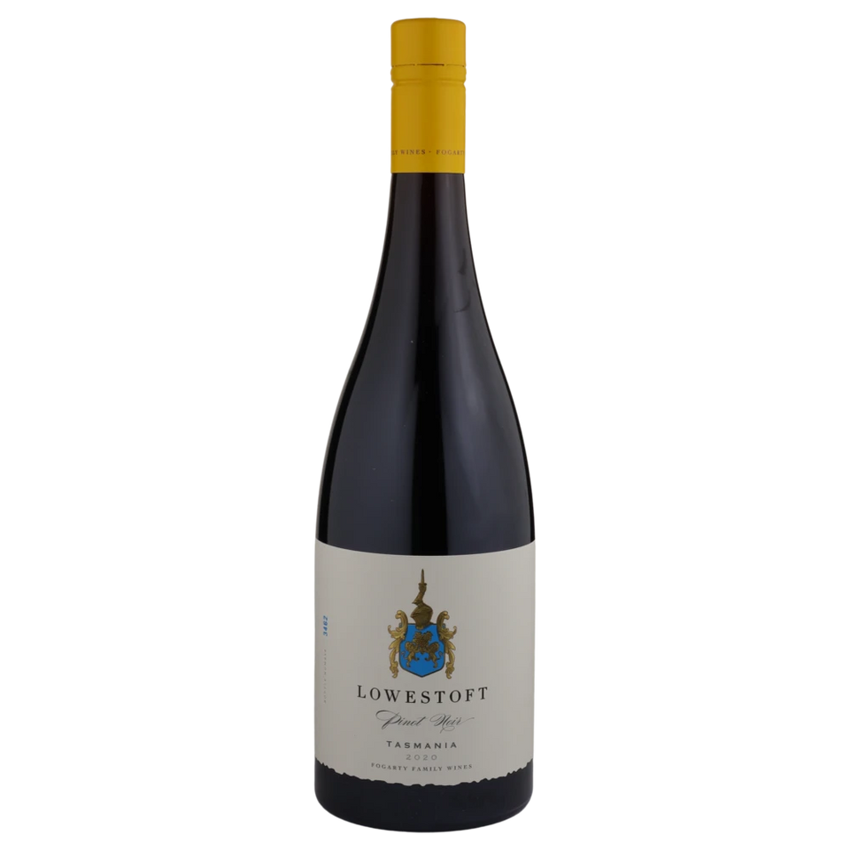 A bottle of 2020 Lowestoft Estate Pinot Noir 750ml Red Wine