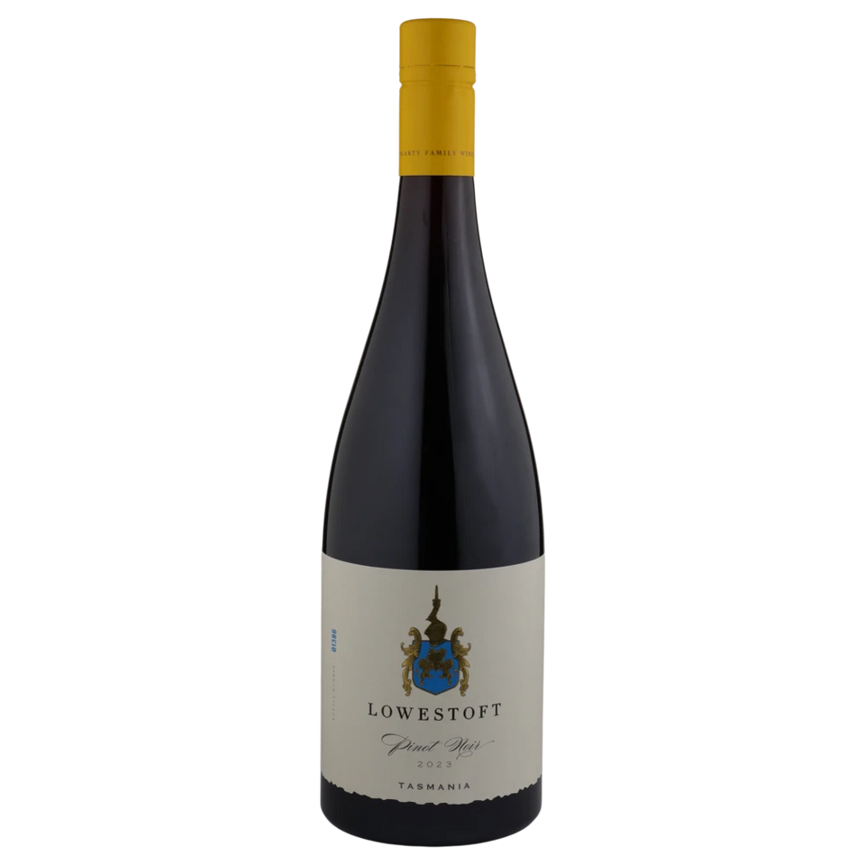 A bottle of 2023 Lowestoft Estate Pinot Noir 750ml Red Wine