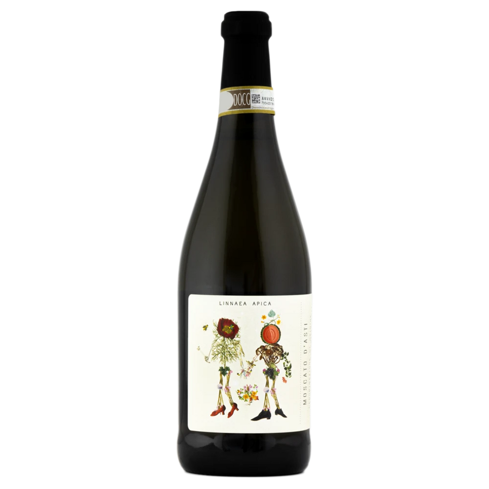 A bottle of 2024 Linnaea Apica Moscato d'Asti DOCG 750ml Sparkling Wine