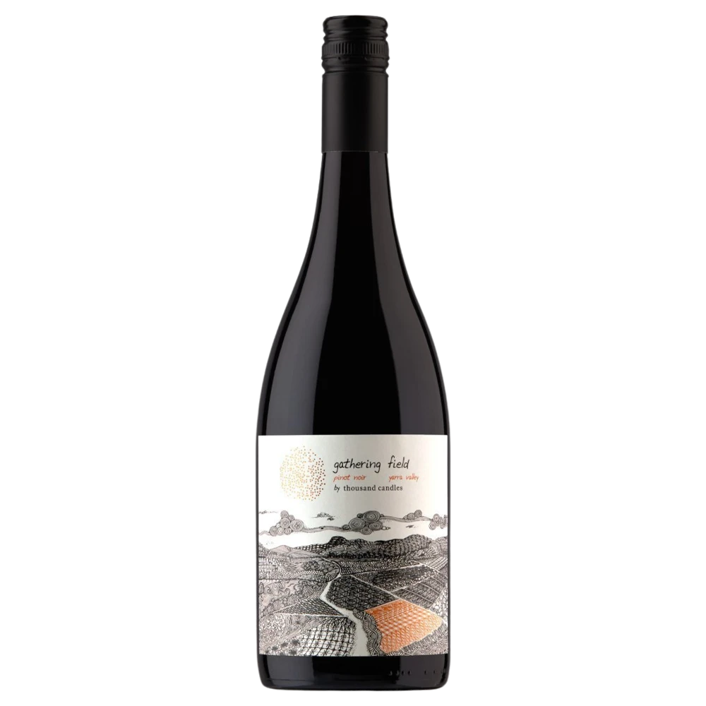 A bottle of 2024 Gathering Field Pinot Noir 750ml Red Wine