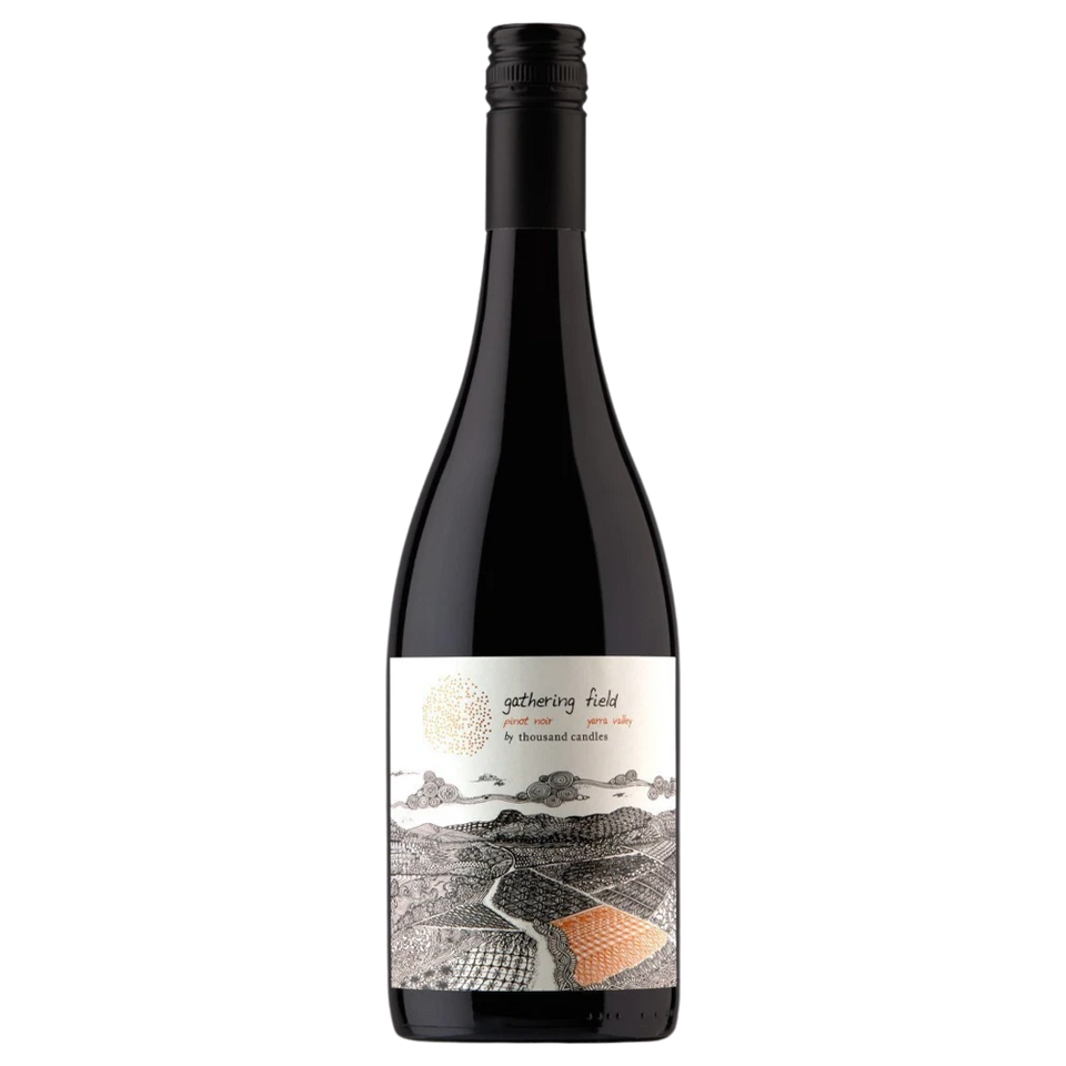 A bottle of 2024 Gathering Field Pinot Noir 750ml Red Wine