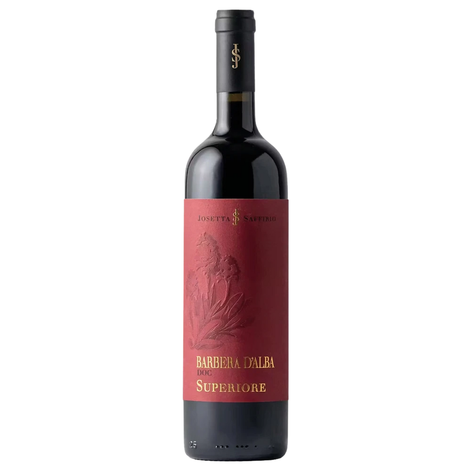 A bottle of 2022 Josetta Saffirio Barbera d'Alba Superiore DOC 750ml Red Wine