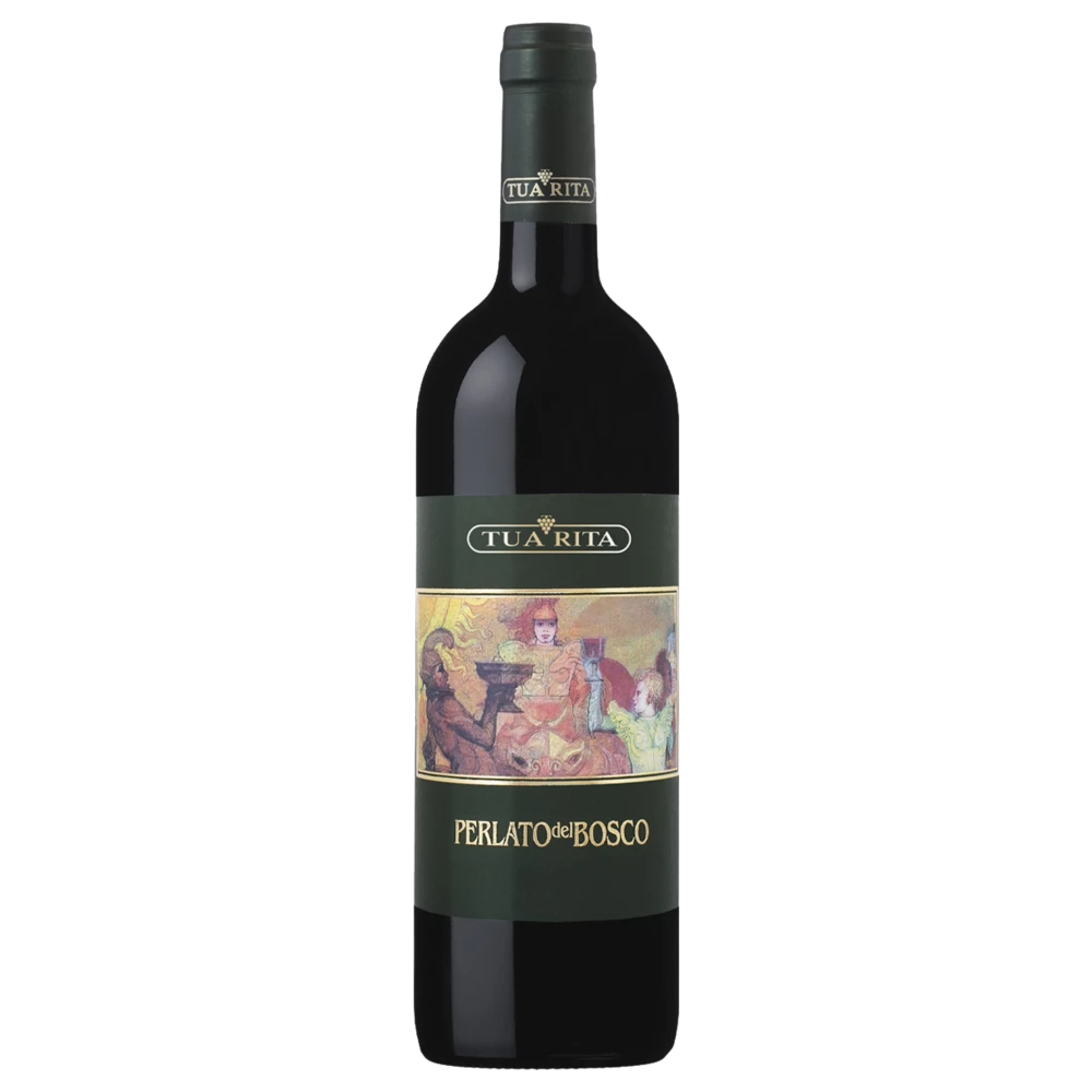 A bottle of 2018 Tua Rita Perlato Rosso IGT 750ml Red Wine