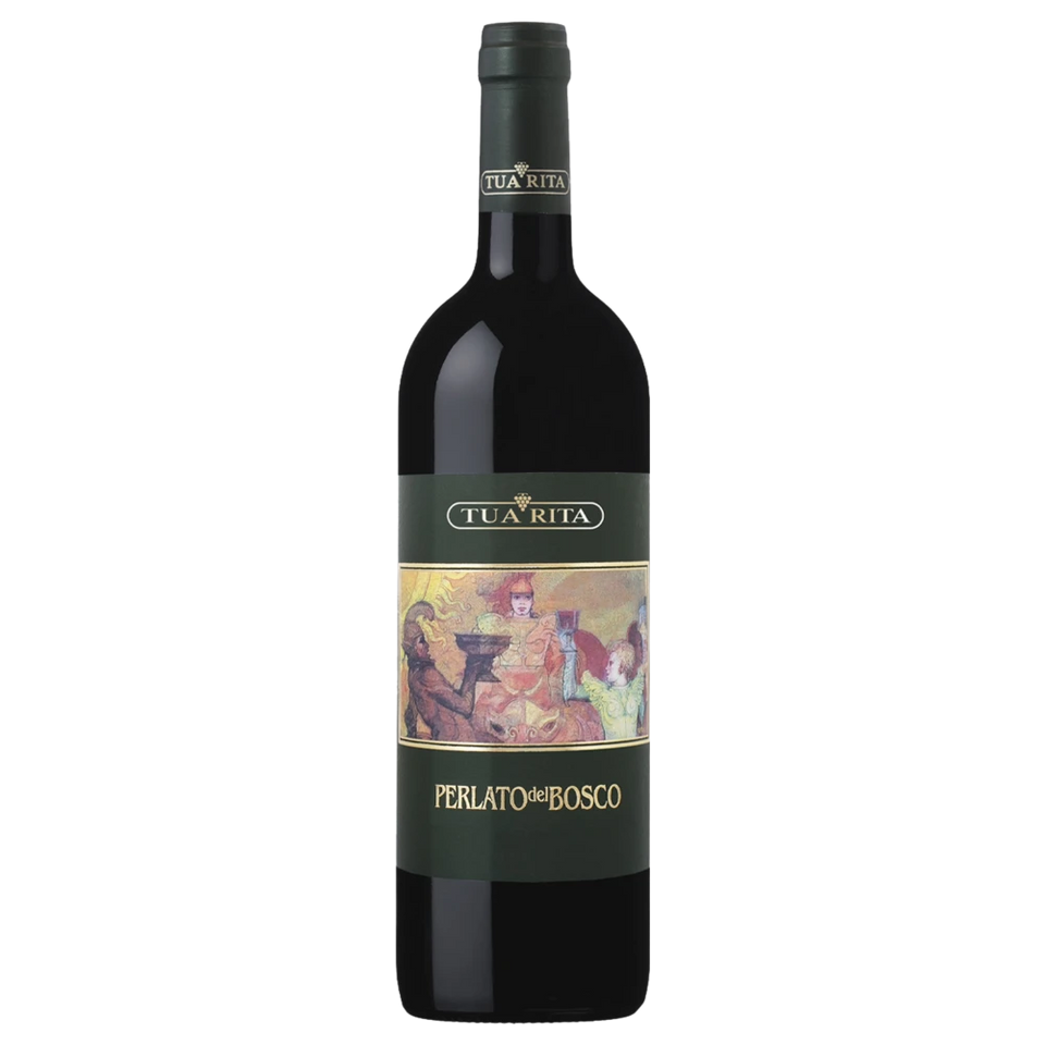 A bottle of 2018 Tua Rita Perlato Rosso IGT 750ml Red Wine