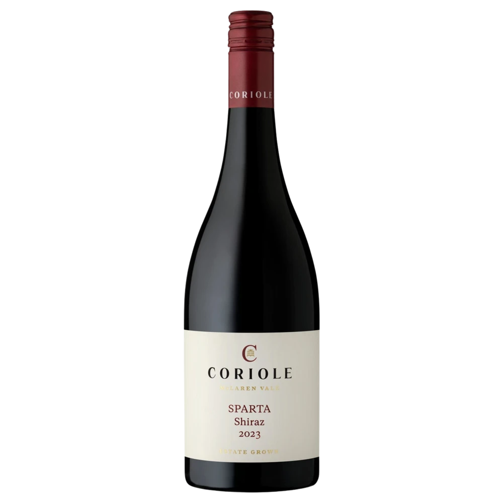 A bottle of 2023 Coriole Sparta Shiraz 750ml Red Wine
