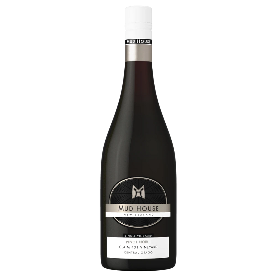 A bottle of 2022 Mud House Single Vineyard Claim 431 Central Otago Pinot Noir 750ml Red Wine