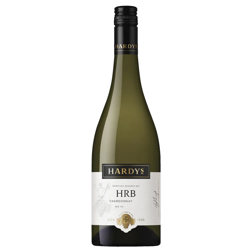 A bottle of 2023 Hardy's HRB Pemberton Adelaide Hills Margaret River Chardonnay 750ml White Wine