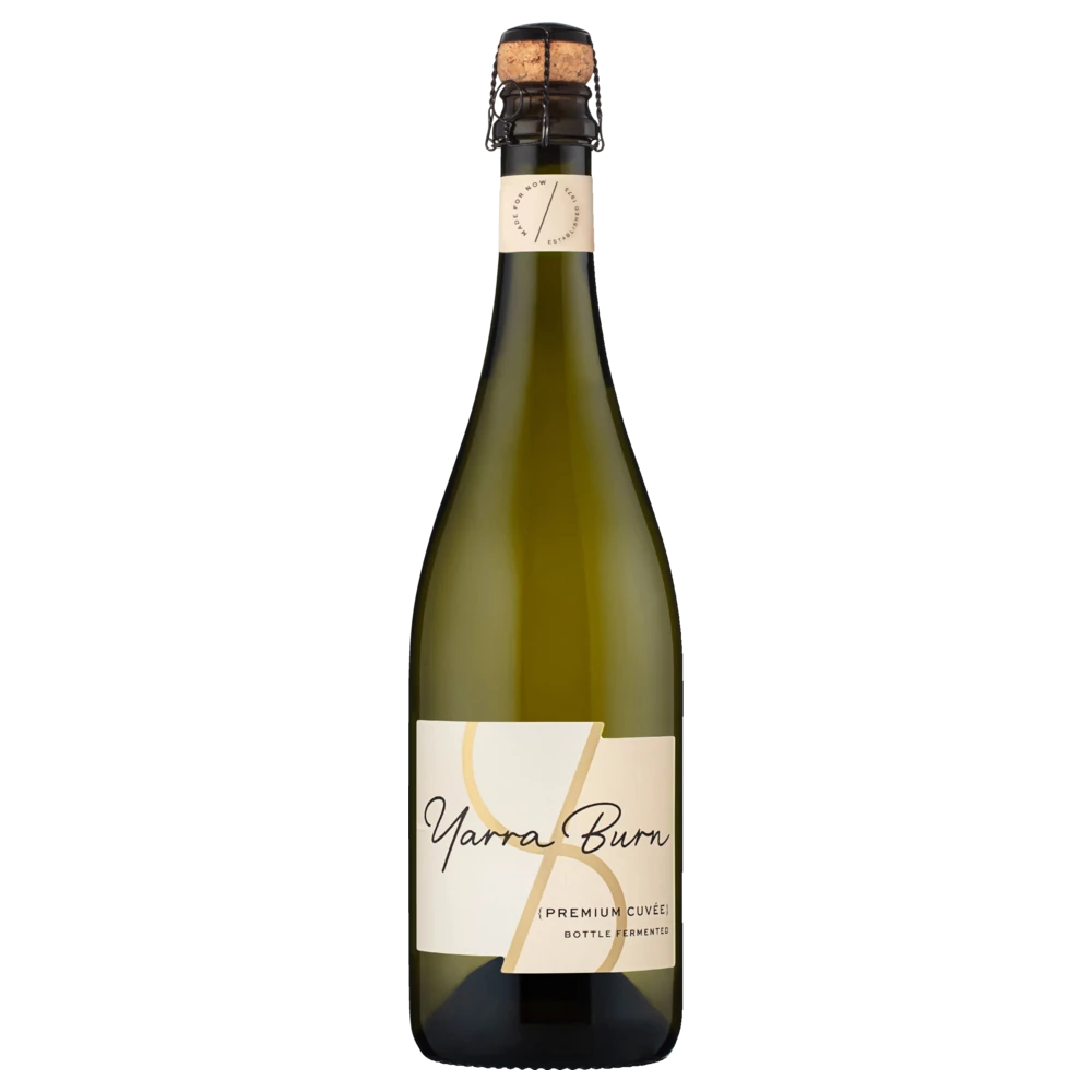 A bottle of NV Yarra Burn Premium Cuvee Brut 750ml Sparkling Wine
