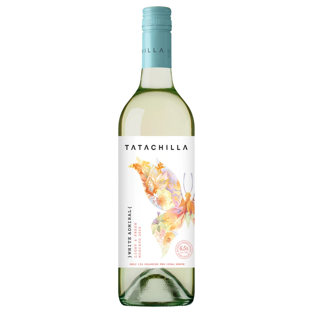 A bottle of 2024 Tatachilla White Admiral Moscato 750ml White Wine