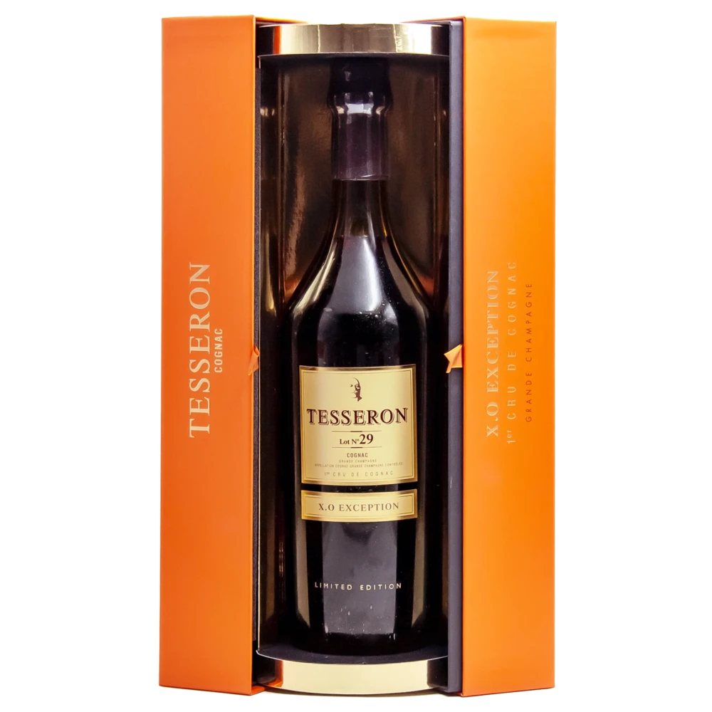 A bottle of Cognac Tesseron Lot 29 XO Exception 1750mL 1750ml