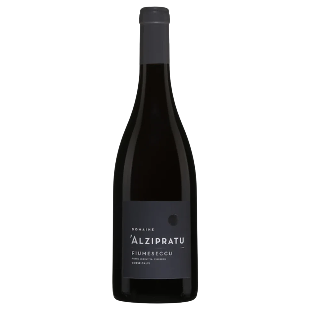 A bottle of 2023 Domaine Alzipratu Cuvee Fiumeseccu Rouge 750ml Red Wine