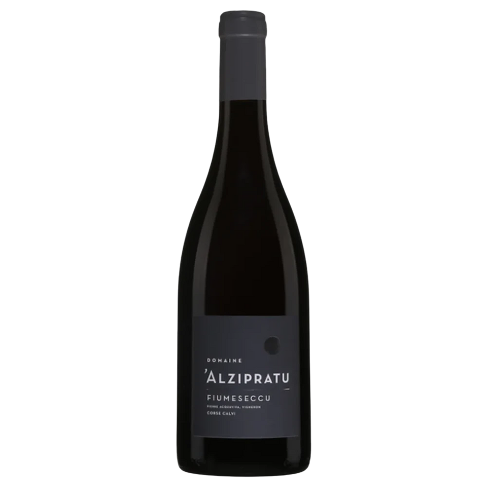 A bottle of 2023 Domaine Alzipratu Cuvee Fiumeseccu Rouge 750ml Red Wine