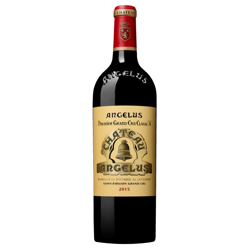A bottle of 2022 Chateau Angelus 2022 6000ml Red Wine
