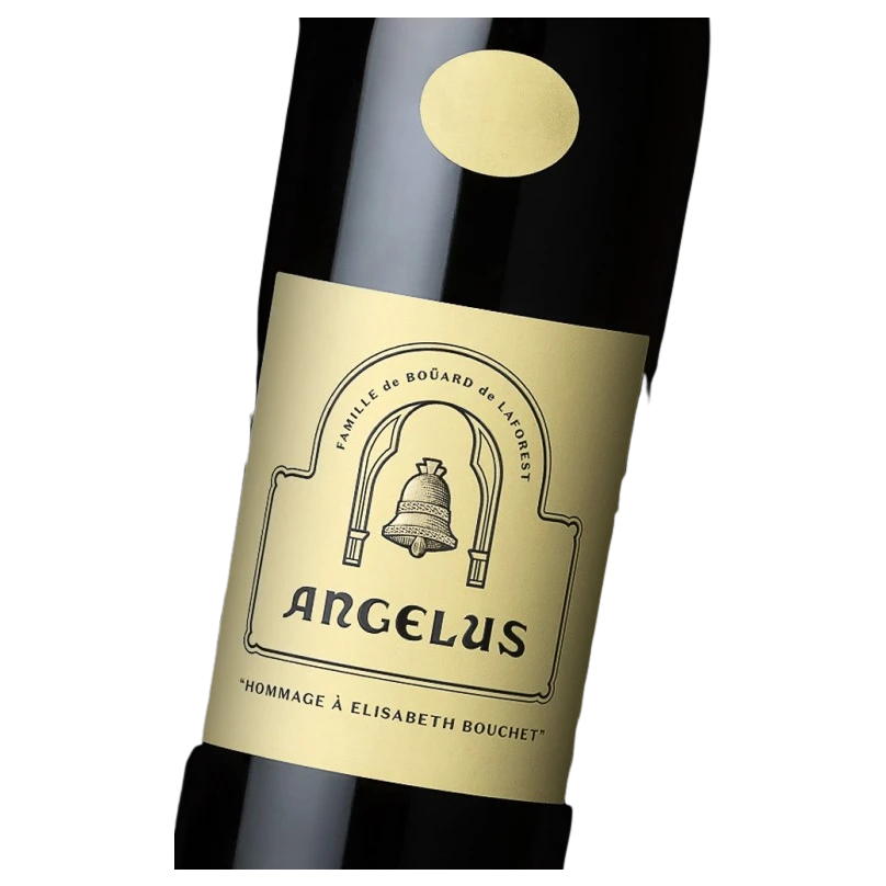 A bottle of Chateau Angelus "Hommage À Elisabeth Bouchet" 2018 1500ml Red Wine